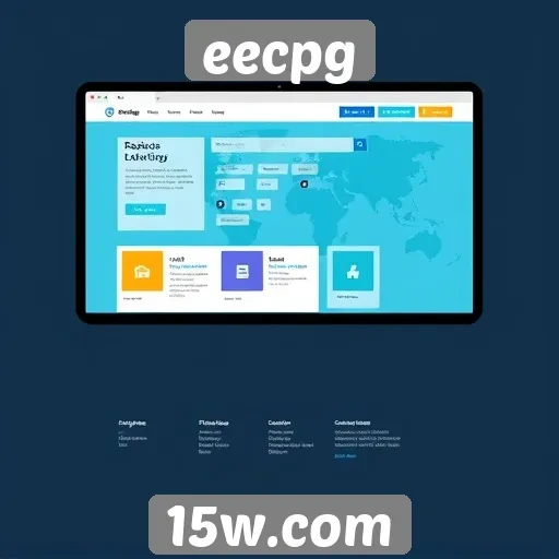 Exploração da interface do usuário do site de eecpg